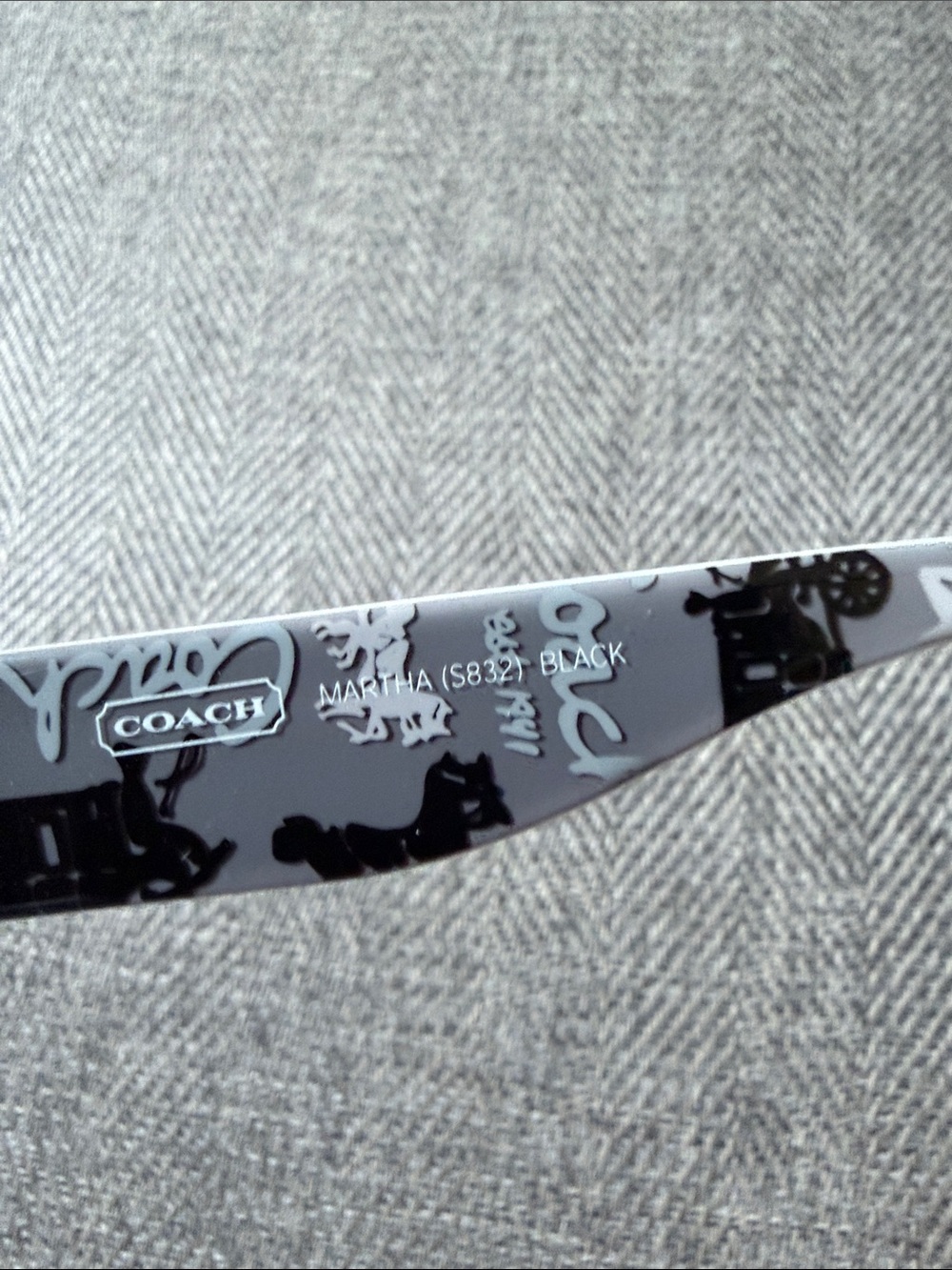 Coach Oversized Black Tinted  Martha Sunglasses - Picture 3 of 5